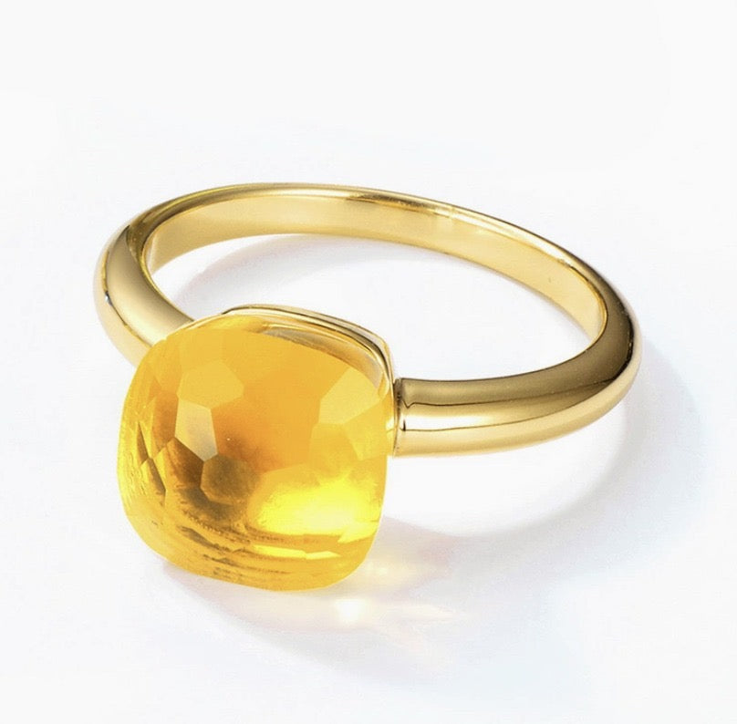 Priscilla Faceted Gemstone Ring
