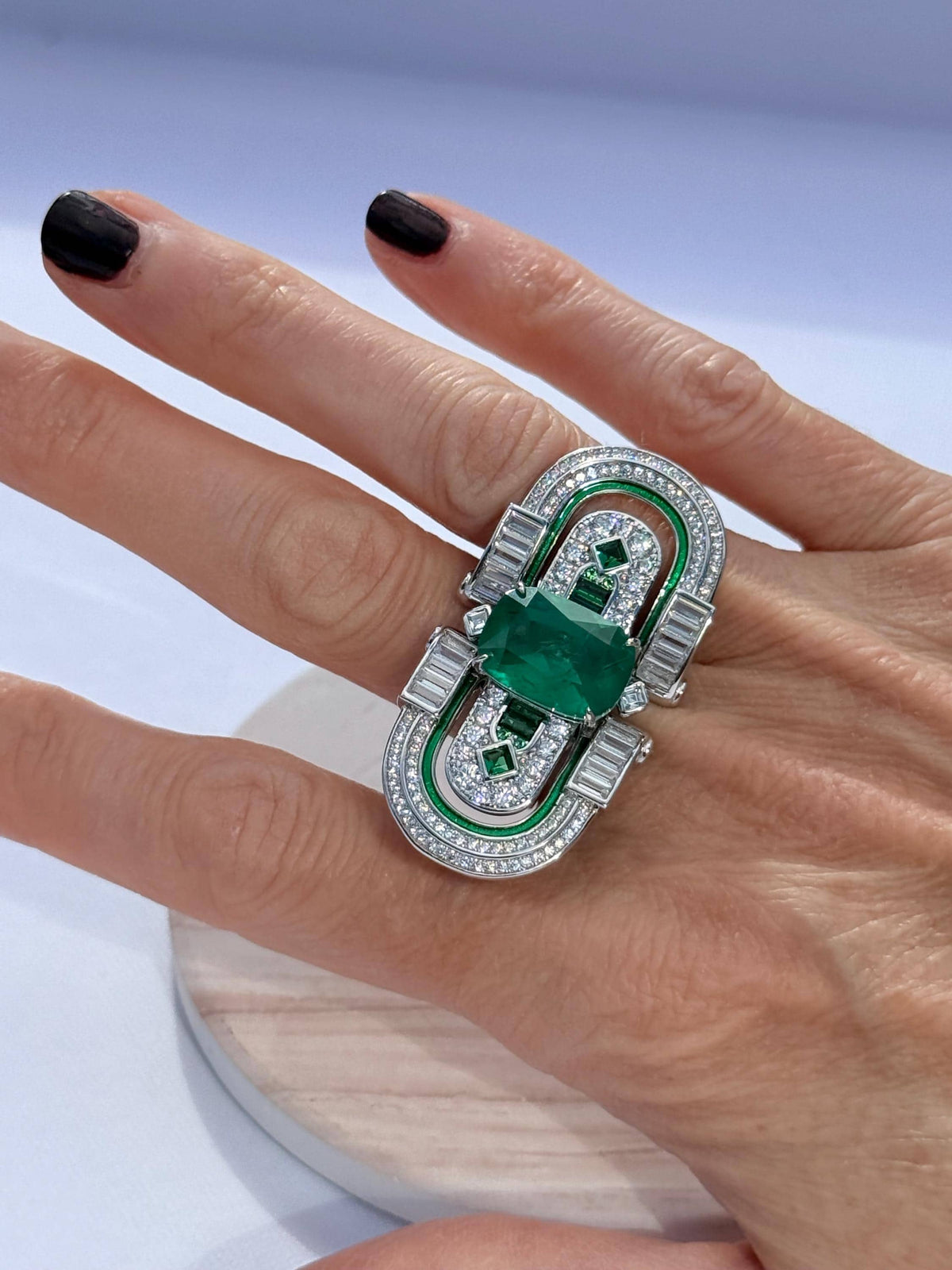 Zambian Emerald Cocktail Ring