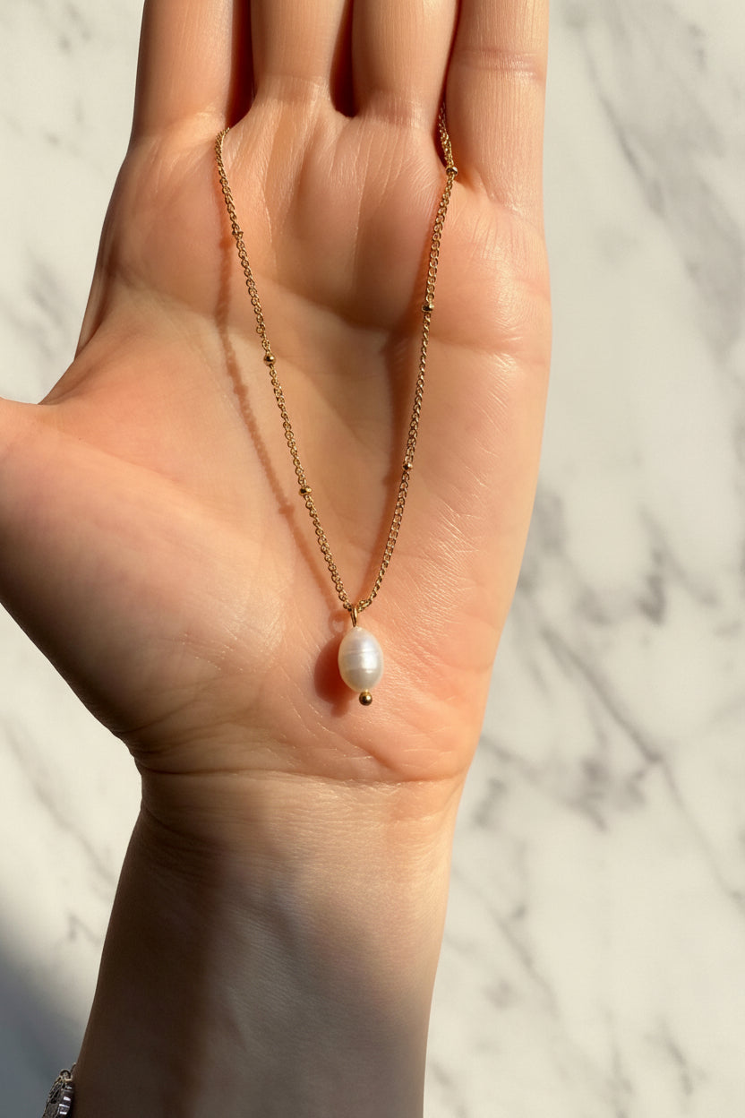 Princess Pearl Gold Necklace