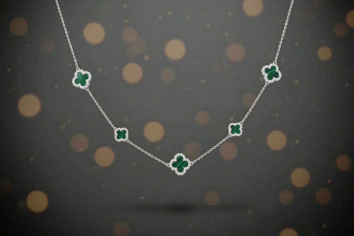 Luxe 5 Clover Necklace