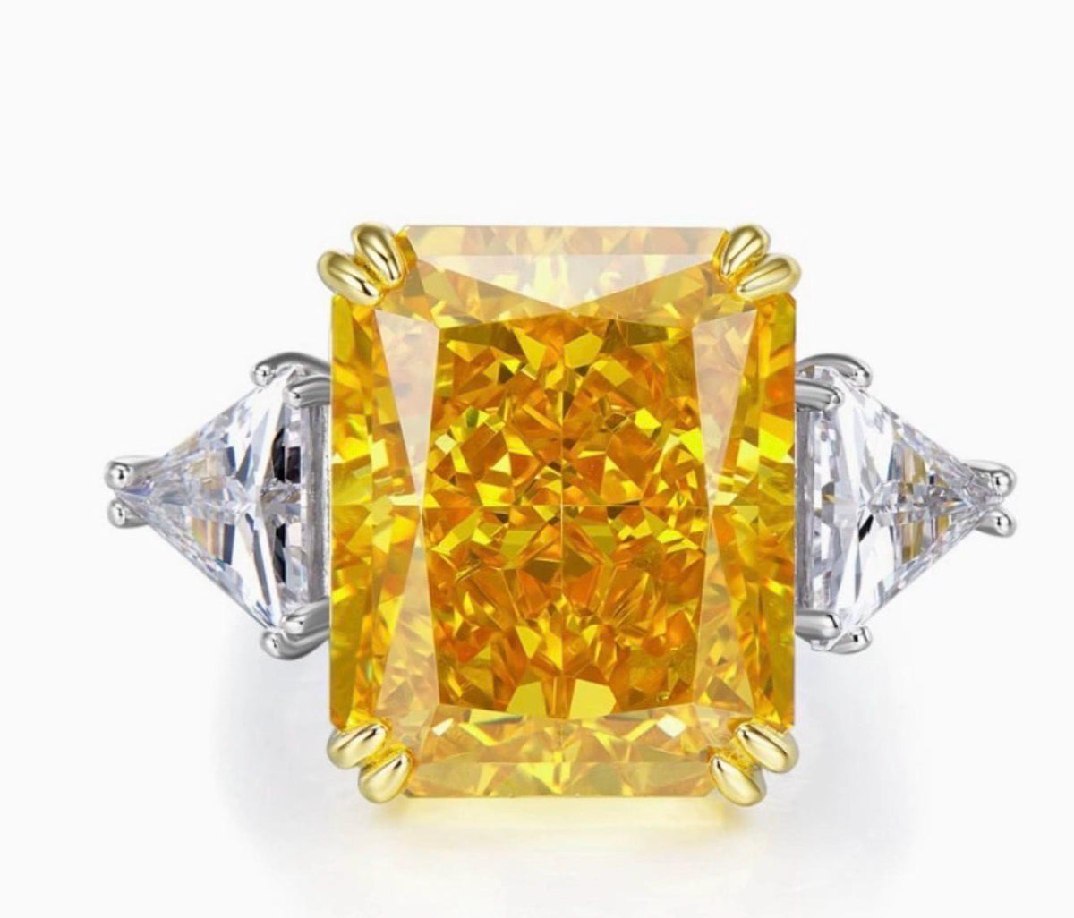 15 CT XL Cushion Cut Simulated Diamond Ring