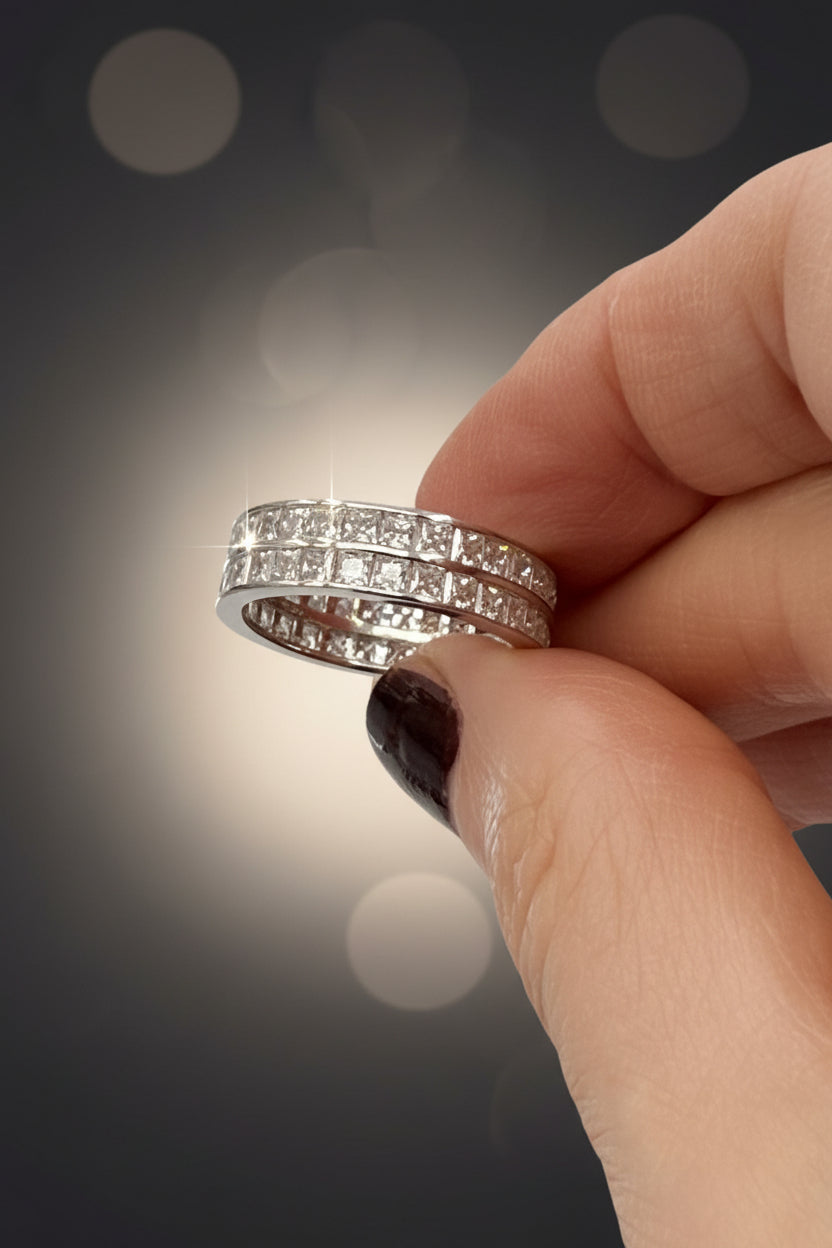 Ava Moissanite Eternity Band
