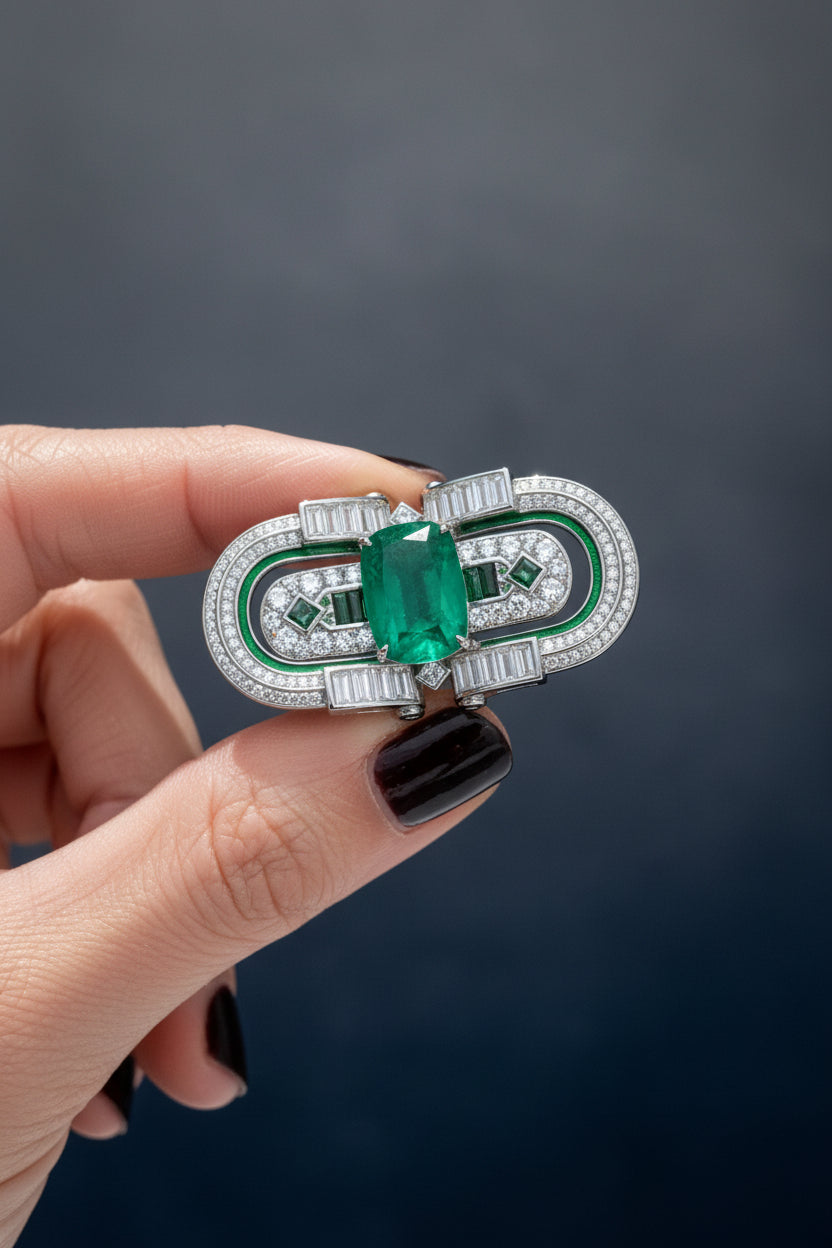 Zambian Emerald Cocktail Ring