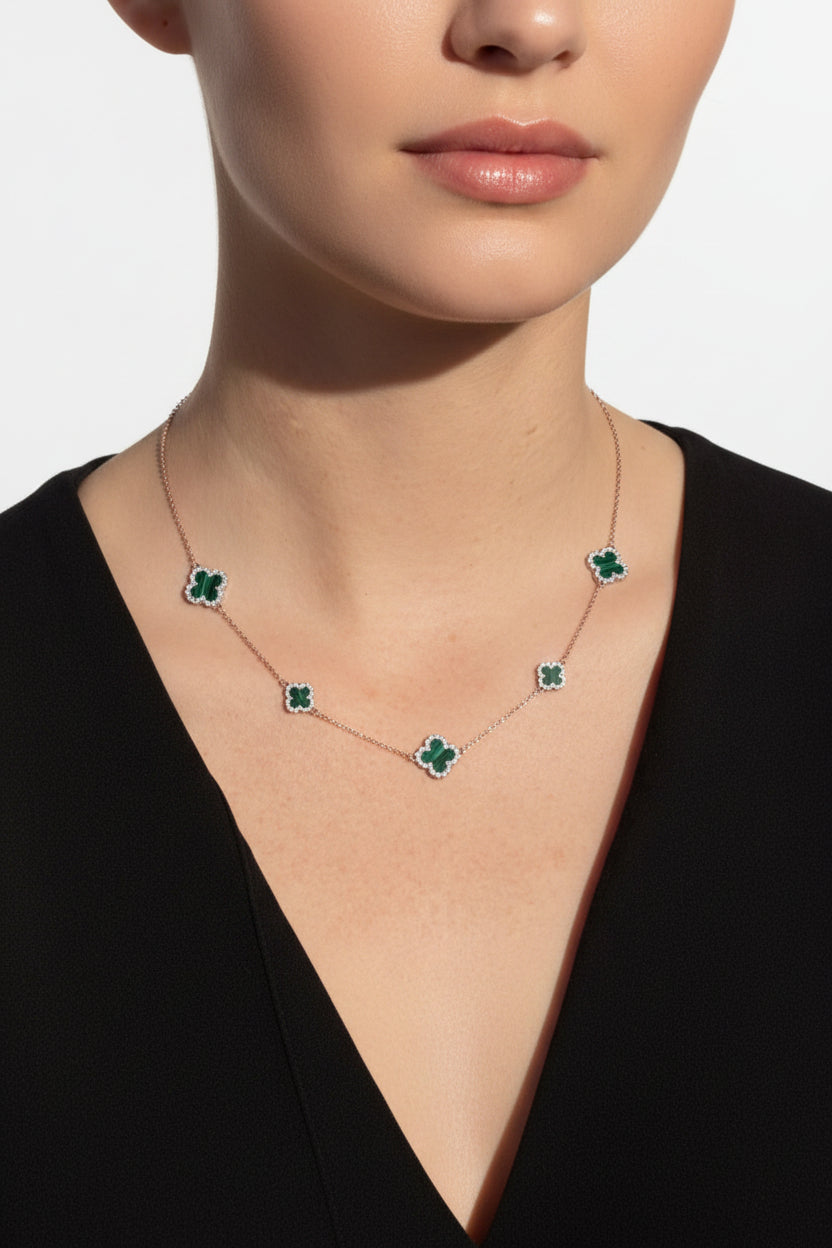 Luxe 5 Clover Necklace