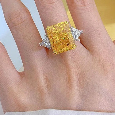 15 CT XL Cushion Cut Simulated Diamond Ring