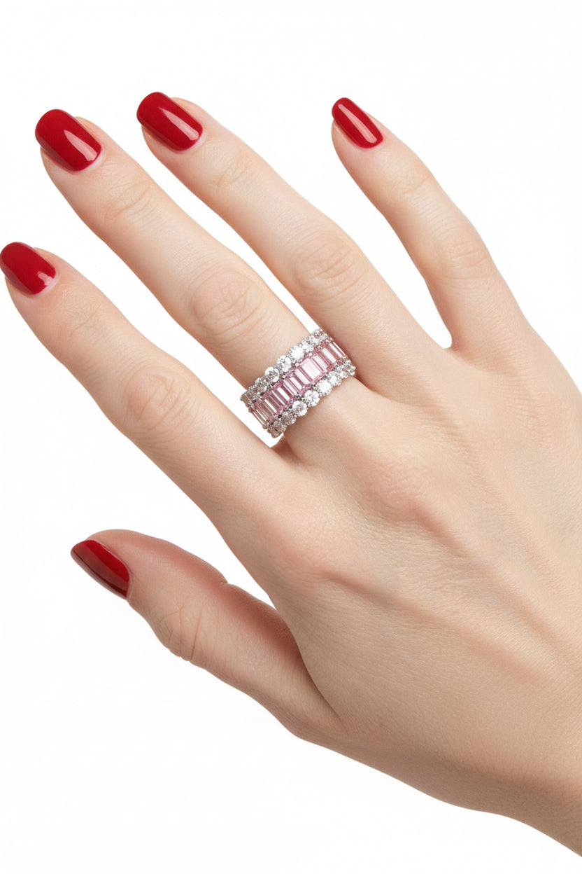 Simulated Diamond Eternity Band