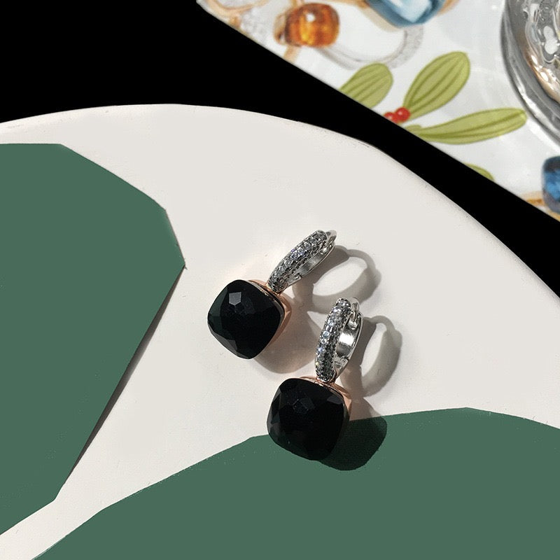 Priscilla Faceted Gemstone Earrings
