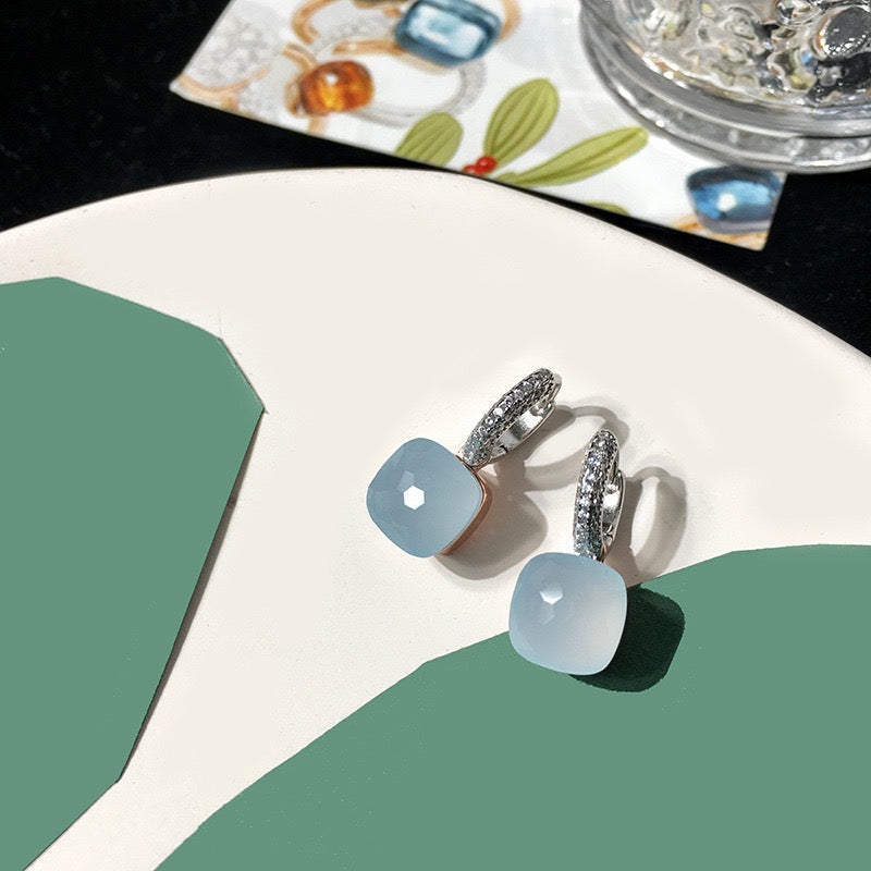 Priscilla Faceted Gemstone Earrings