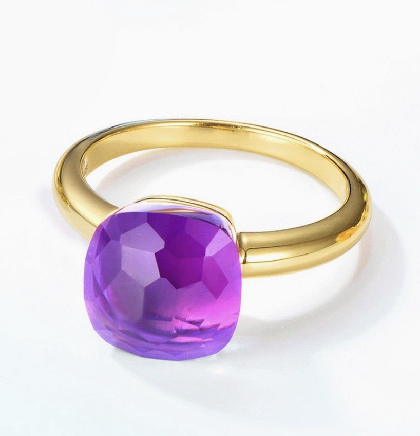 Priscilla Faceted Gemstone Ring