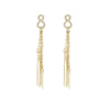 Infinity Chain Tassel Earrings