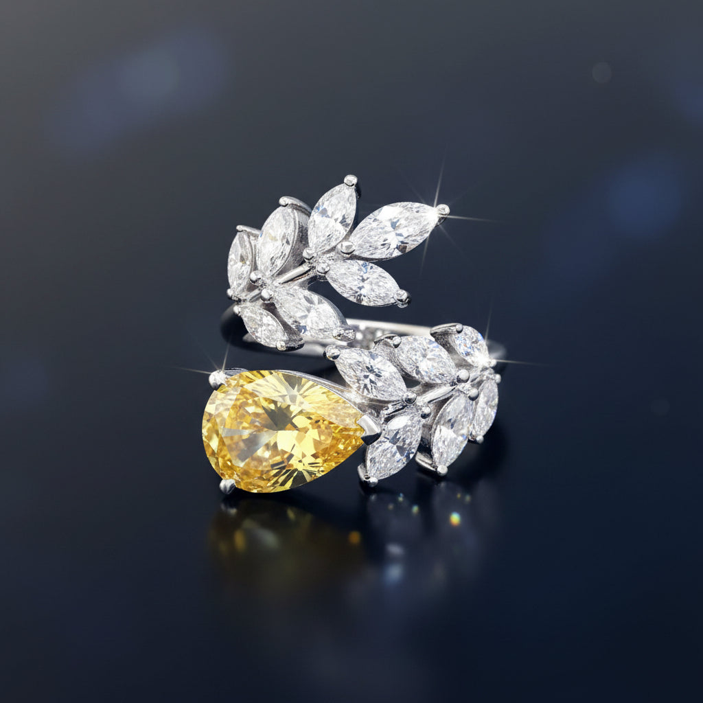 Canary Wreath Ring
