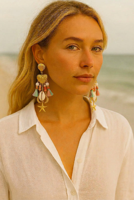 Calypso Charm Statement Earrings