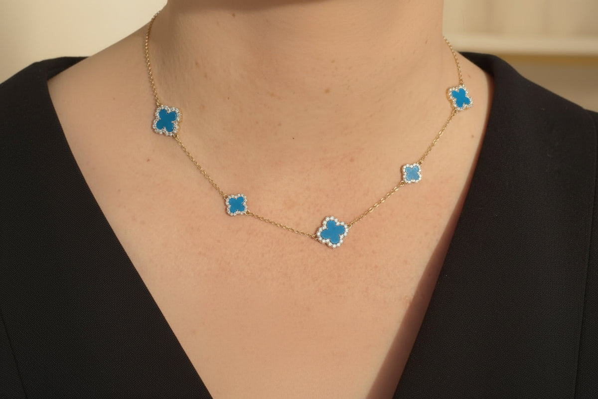 Luxe 5 Clover Necklace