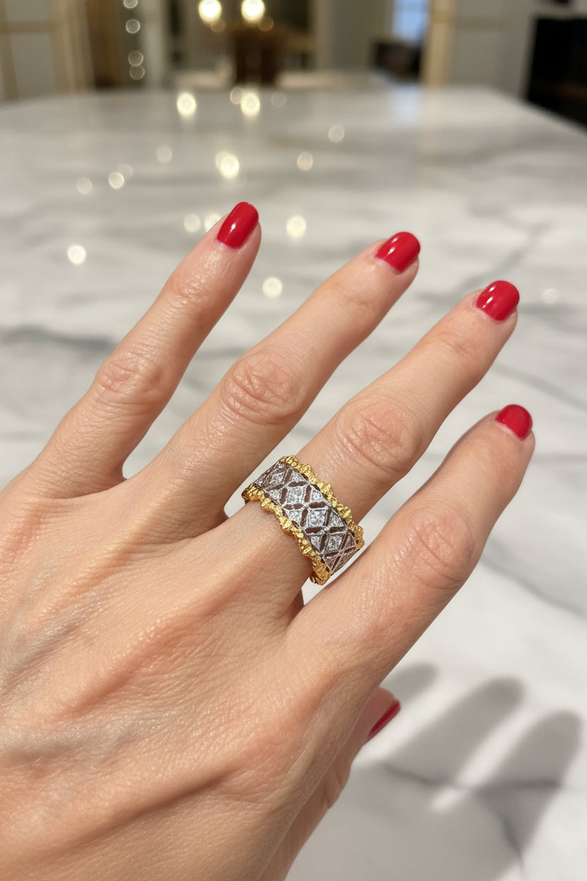 Isabella Lace Adjustable Ring