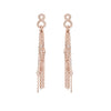 Infinity Chain Tassel Earrings
