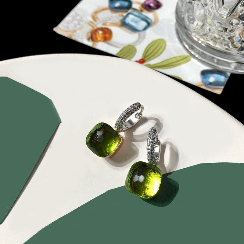 Priscilla Faceted Gemstone Earrings