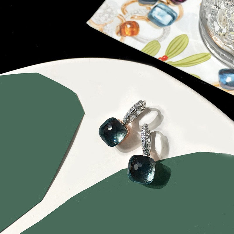 Priscilla Faceted Gemstone Earrings