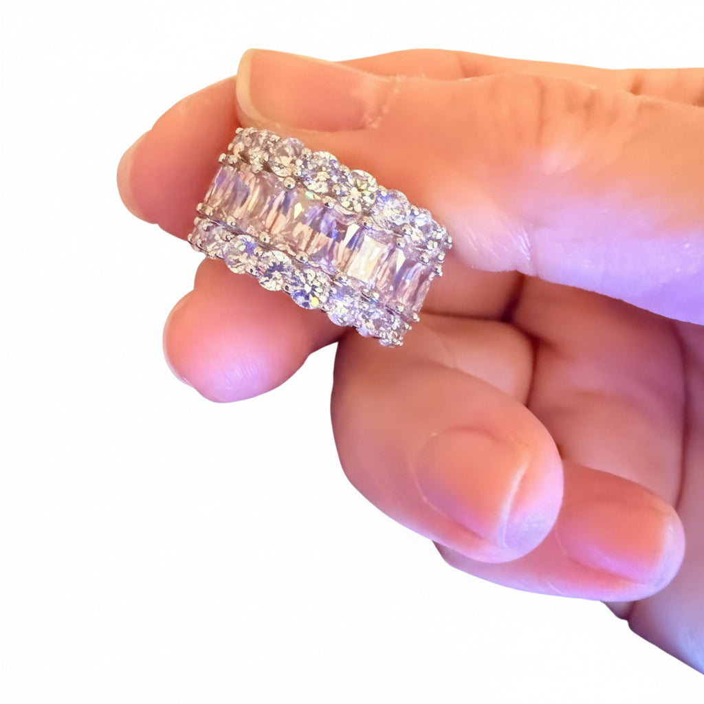 Simulated Diamond Eternity Band