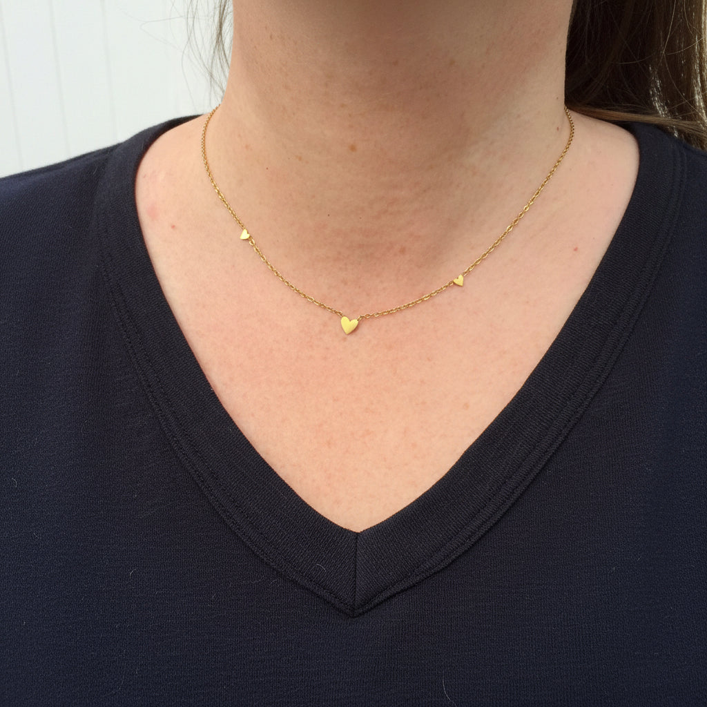 Triple Heart Necklace