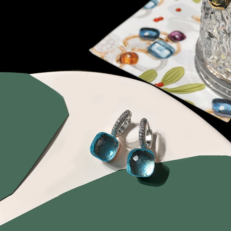 Priscilla Faceted Gemstone Earrings