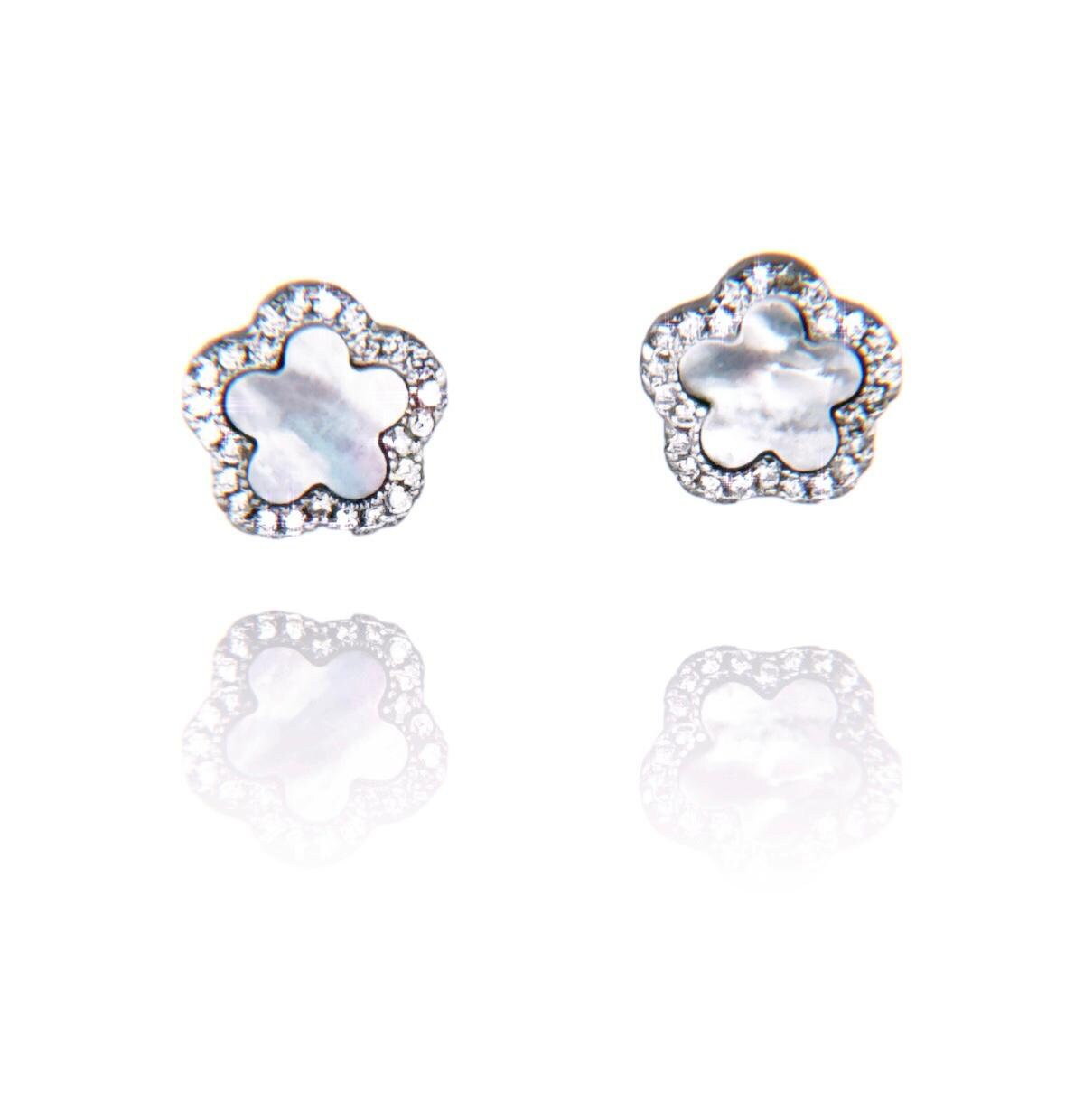 Mother of Pearl Earrings Close Up Ali & Eve Jewels