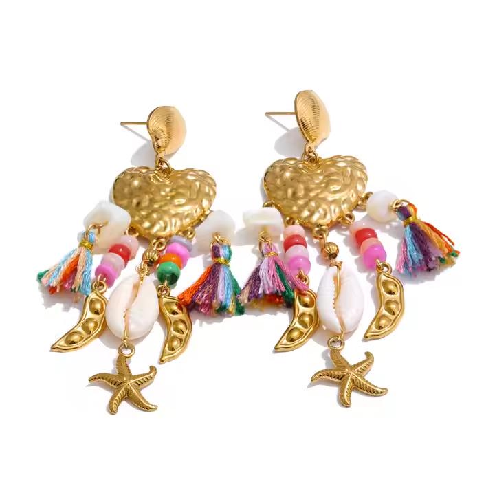 Calypso Charm Statement Earrings