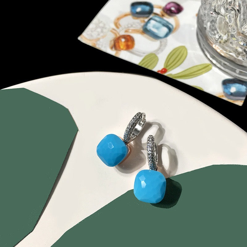 Priscilla Faceted Gemstone Earrings