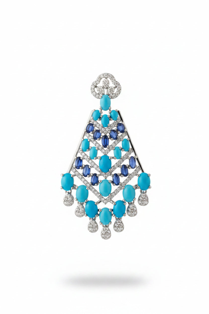 Ciel de Minuit Chandelier Earrings