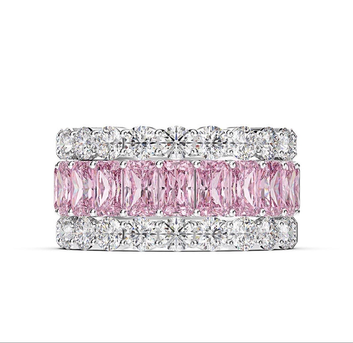 Simulated Diamond Eternity Band