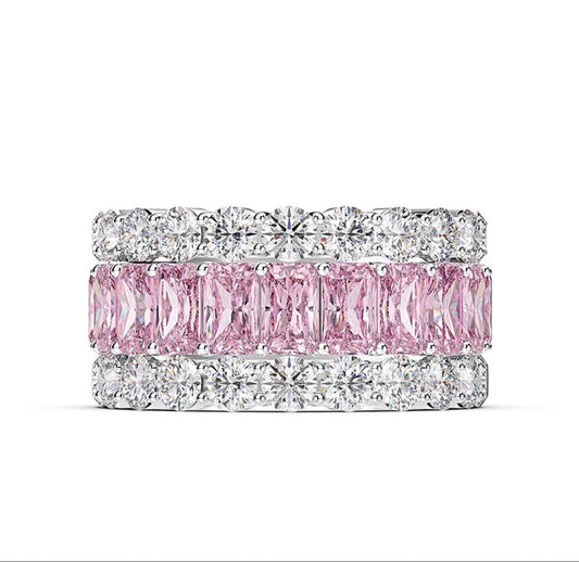 Simulated Diamond Eternity Band