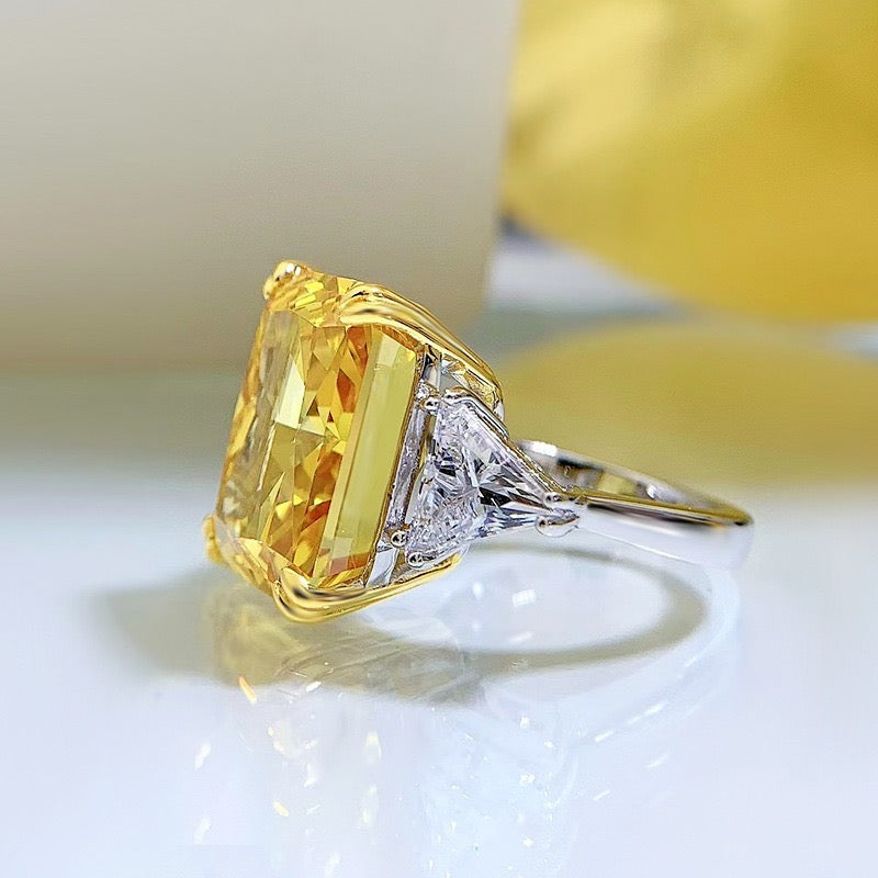 15 CT XL Cushion Cut Simulated Diamond Ring