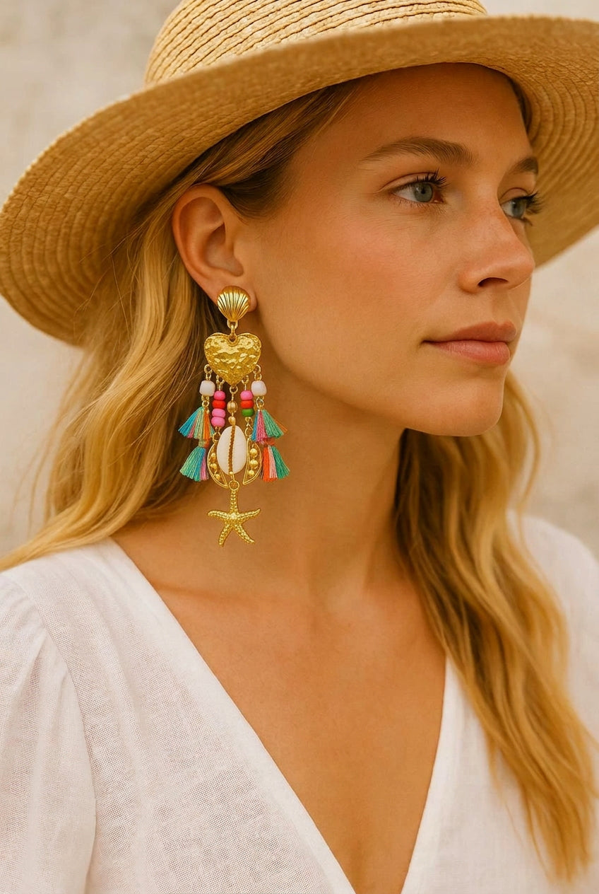 Calypso Charm Statement Earrings