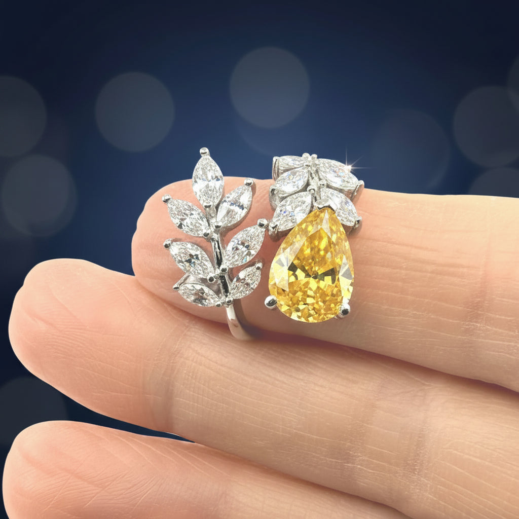 Canary Wreath Ring