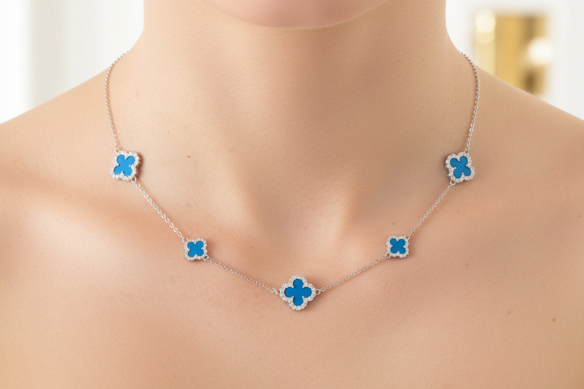 Luxe 5 Clover Necklace