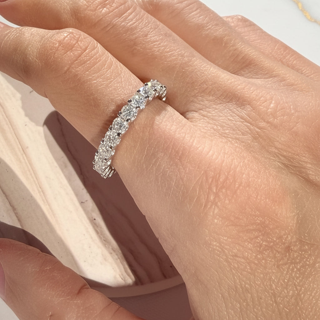 Audrey Moissanite Eternity Band