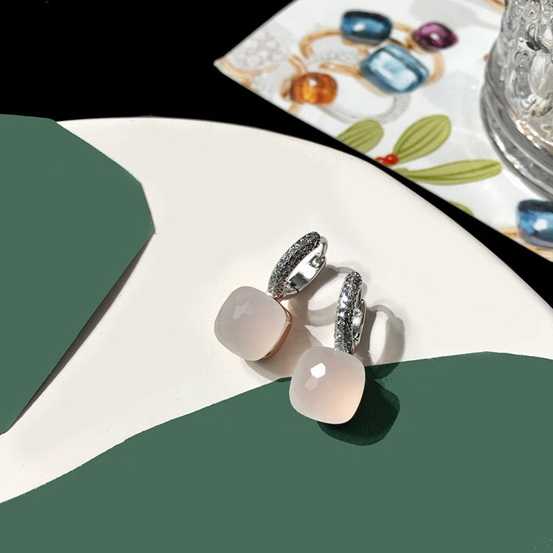 Priscilla Faceted Gemstone Earrings