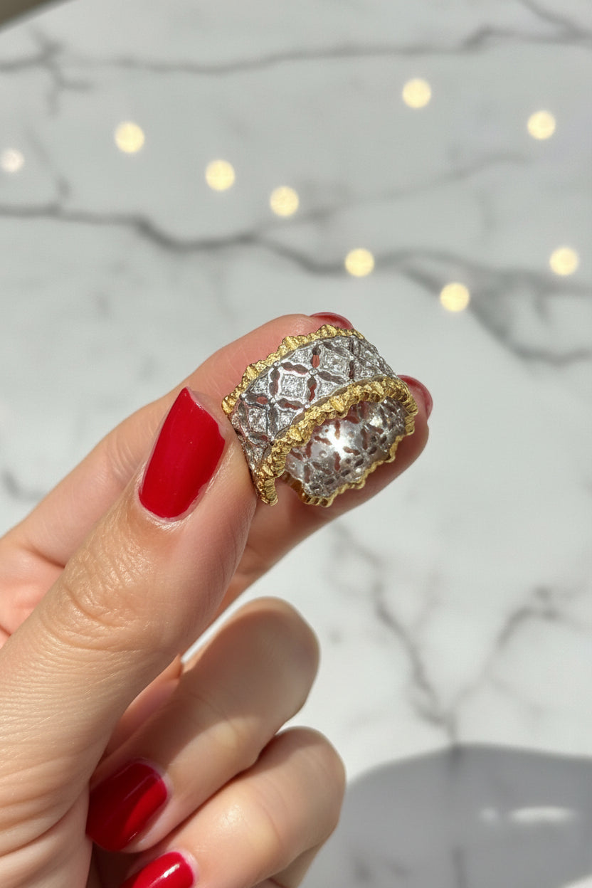 Isabella Lace Adjustable Ring