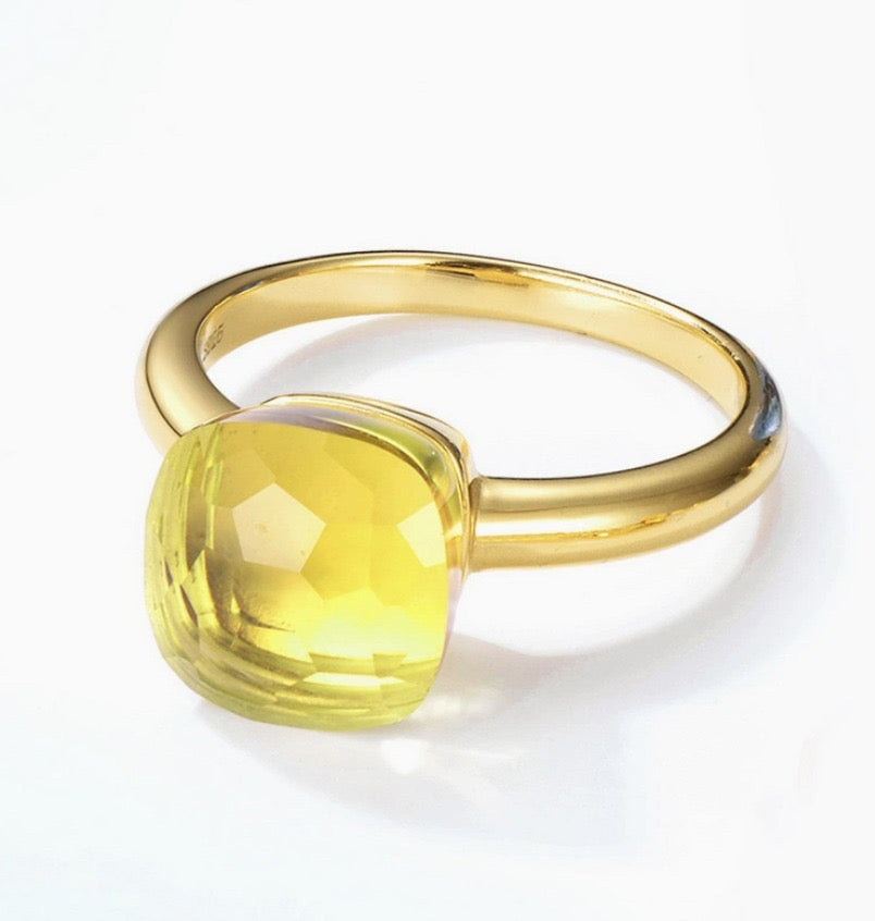 Priscilla Faceted Gemstone Ring
