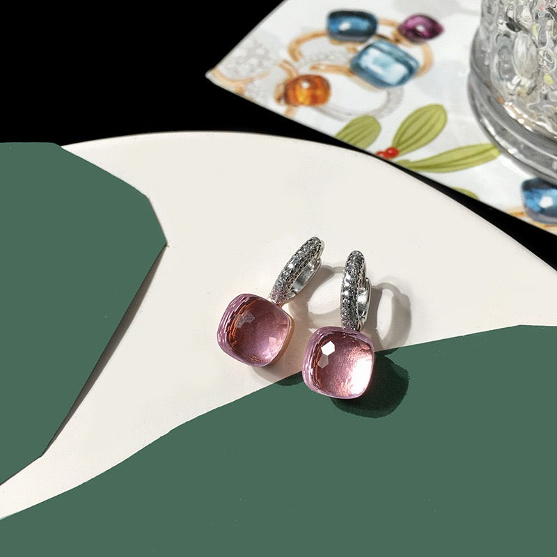 Priscilla Faceted Gemstone Earrings