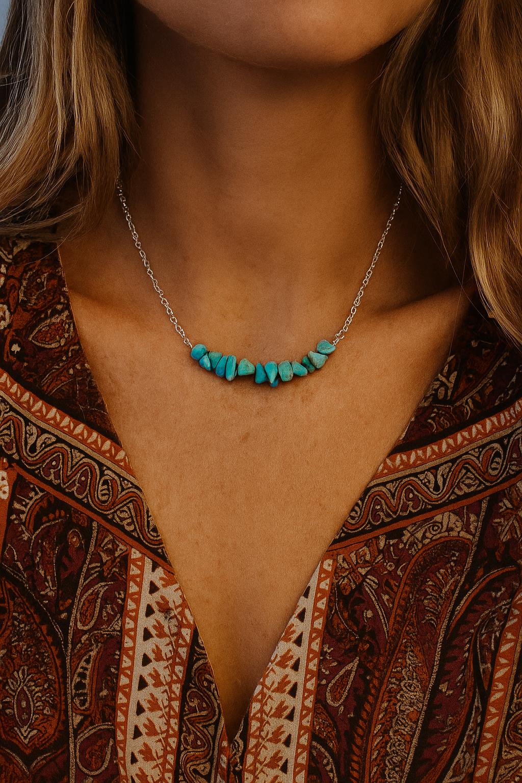 Sierra Sky Natural Turquoise Necklace