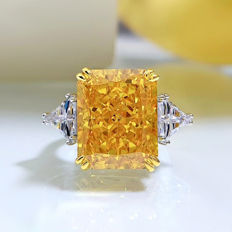 15 CT XL Cushion Cut Simulated Diamond Ring