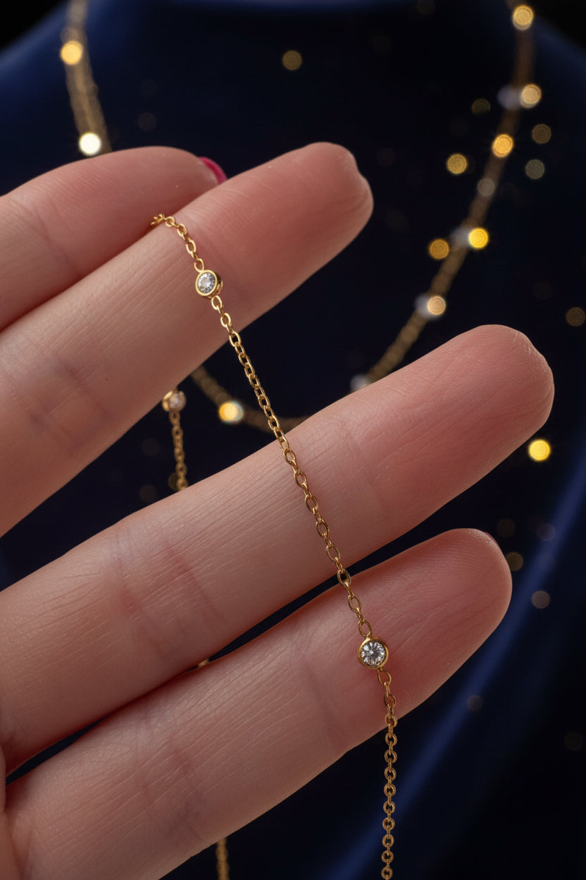Lumière Sparkling Station Necklace