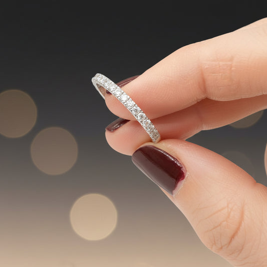Claire Moissanite Band Ring