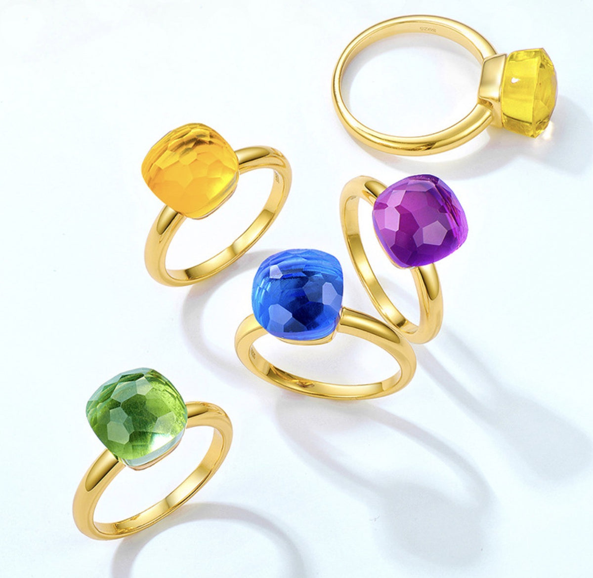 Priscilla Faceted Gemstone Ring