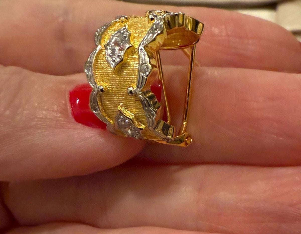 18k Hand-Brushed Stella Reale Earring