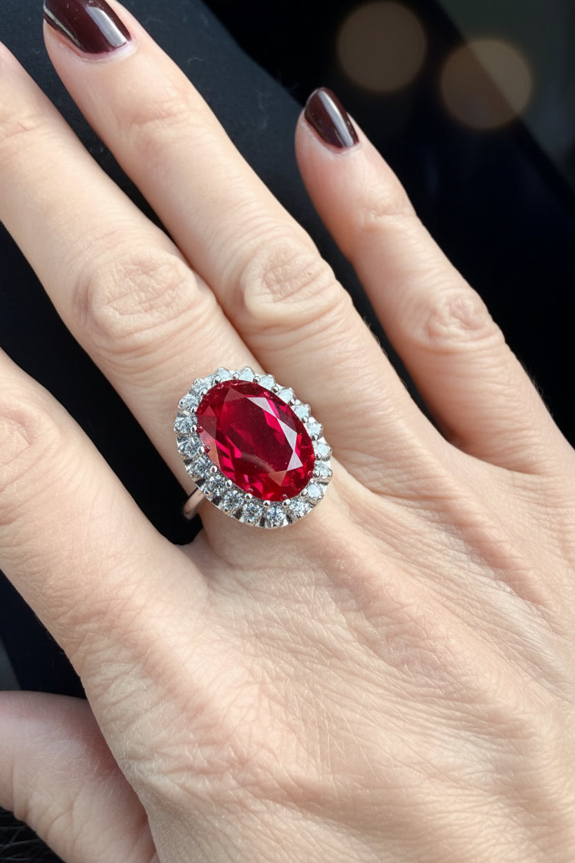 Princess Diana 5 CT Oval Ring