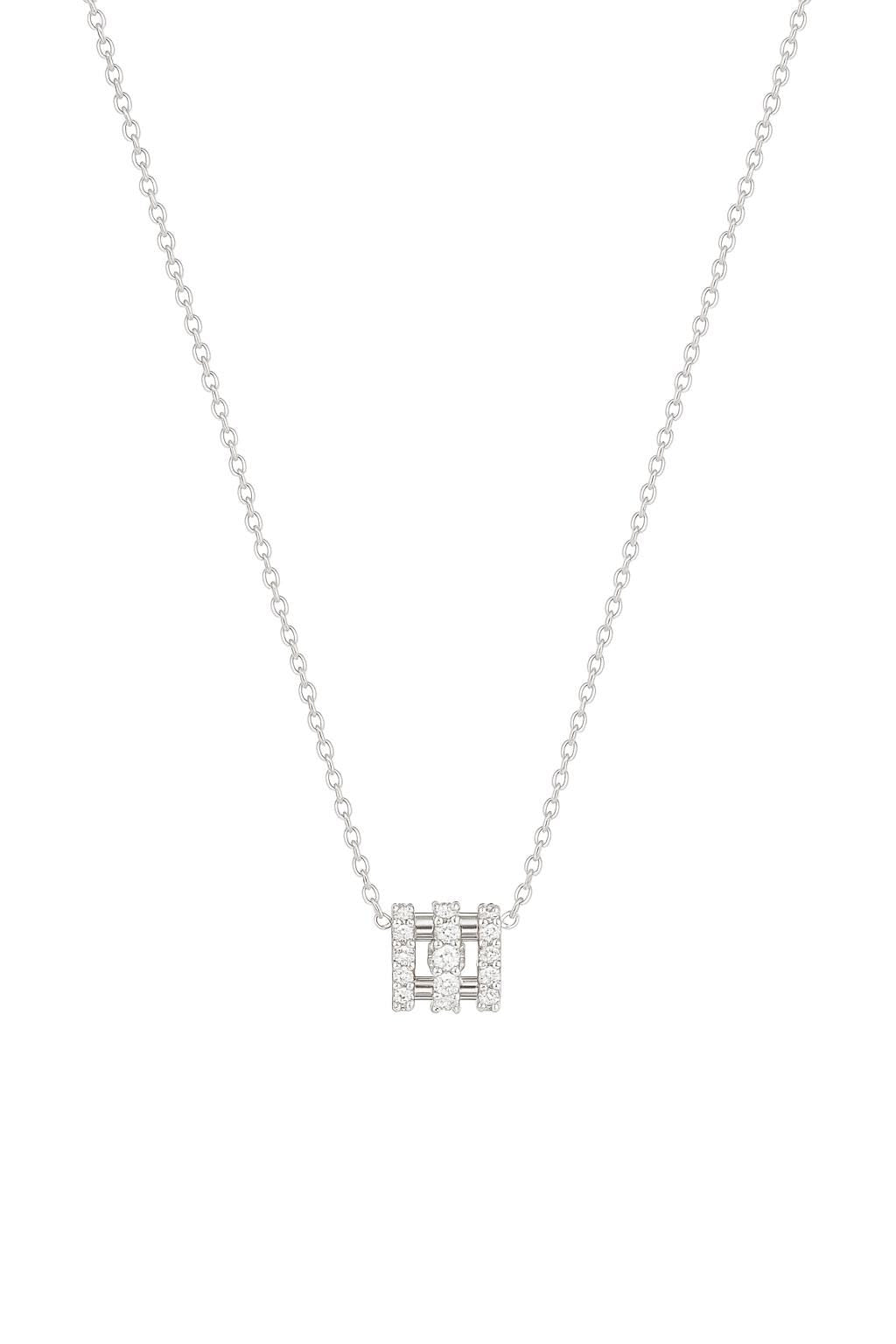 Barrel Silver Necklace