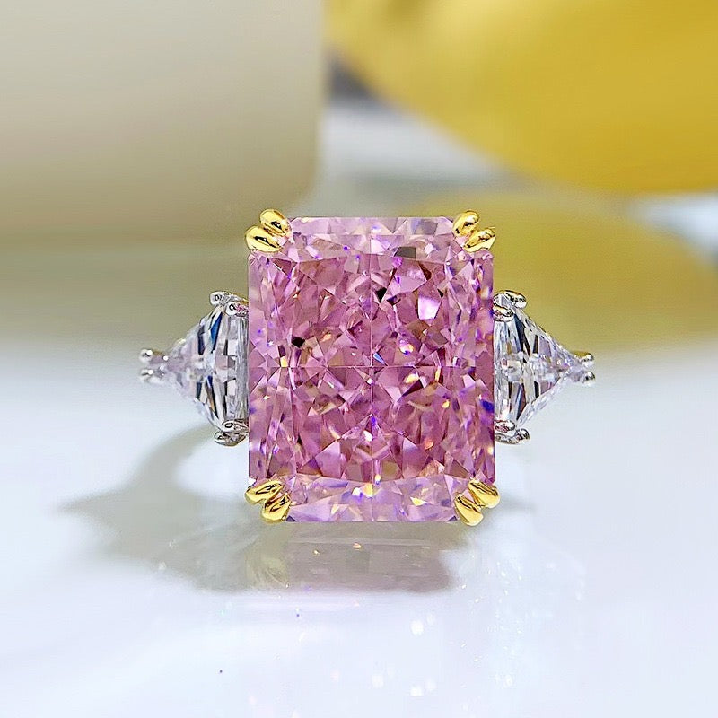15 CT XL Cushion Cut Simulated Diamond Ring