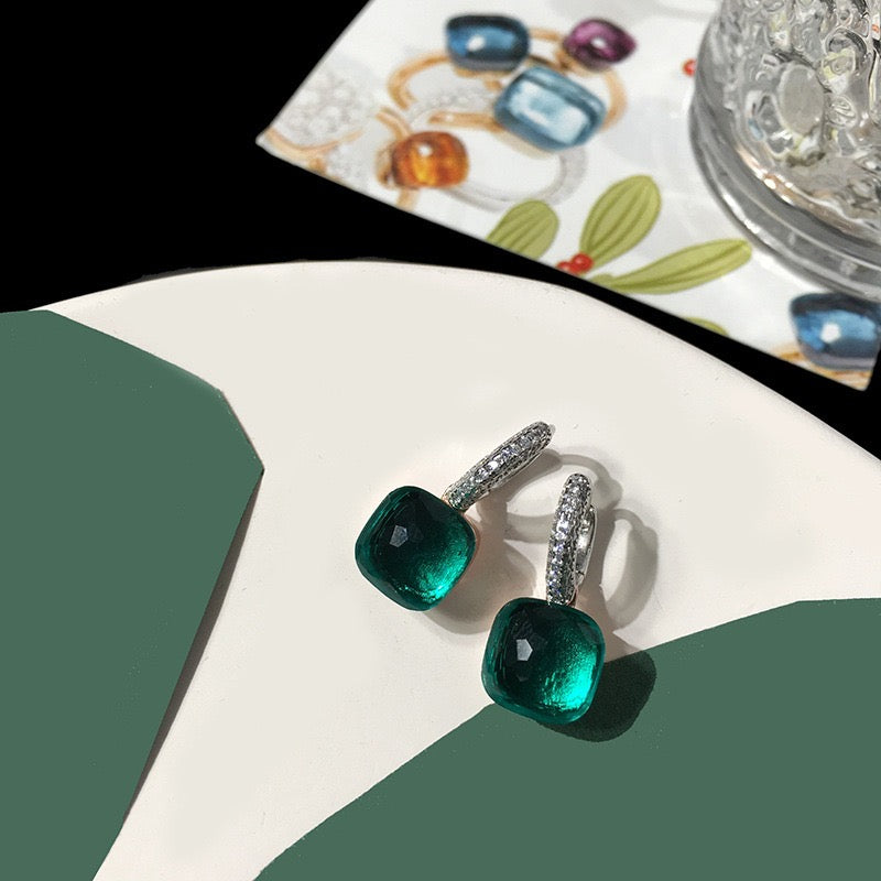 Priscilla Faceted Gemstone Earrings