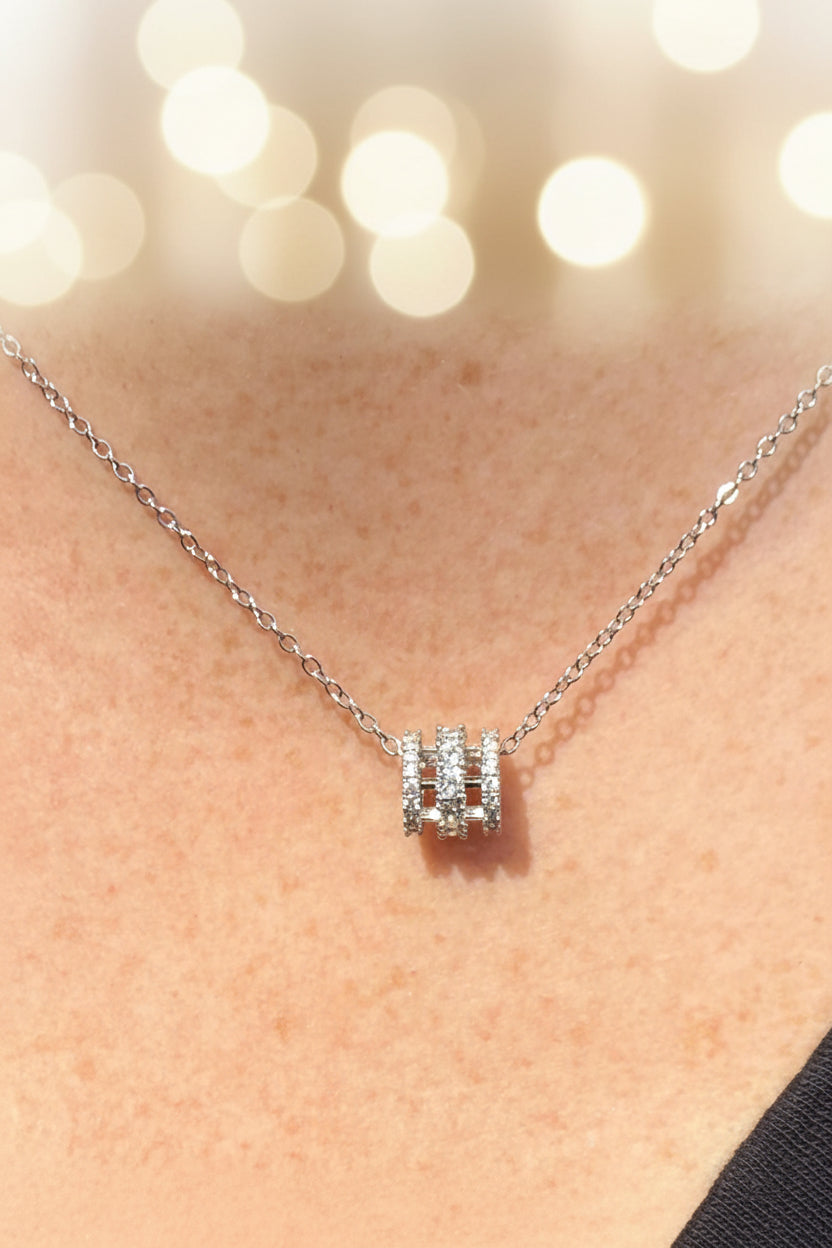 Barrel Silver Necklace